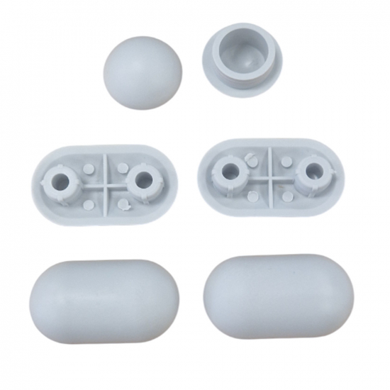 Villeroy & Boch Subway Toilet Seat & Cover Buffer Set Grey 92222900