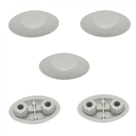 Villeroy & Boch Solaya Toilet Seat and Cover Buffer Set Grey 92209200