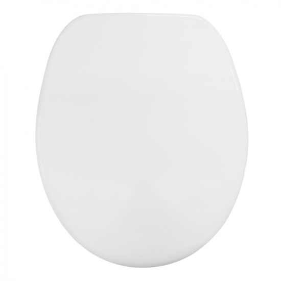 Celmac VIP Standard Close Toilet Seat & Cover with Bottom Fix Plastic Hinge White 20721922