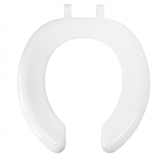 Celmac Anit-Vandel Crescent Adult Standard Close A Polygiene Seat Only White SCR5QWH
