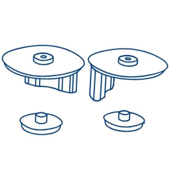 Duravit Starck 3 Vital Toilet Seat Support Buffer Set 1002260000