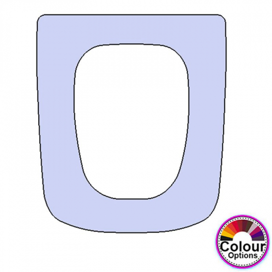 Rak Ceramics Metropolitan Standard Close Replacement Toilet Seat & Cover Lacquered Wood CH-RAK-MET