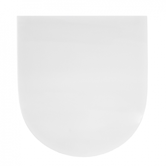 Porcelanosa Acro Compact Soft Close Toilet Seat & Cover White 100253386