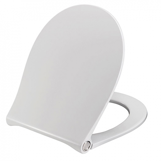 Porcelanosa Acro Compact Slimline Soft Close & Quick Release Toilet Seat & Cover White 100268639