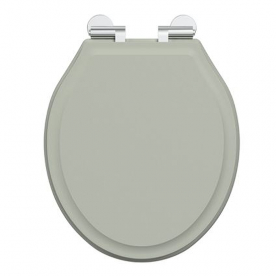Tavistock Vitoria Soft Close Wooden Toilet Seat & Cover Pebble Grey DC4002-SF