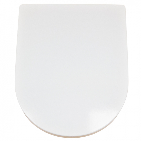 Premier Marlow Luxury Soft Close With Quick Release Toilet Seat & Cover White NTS007