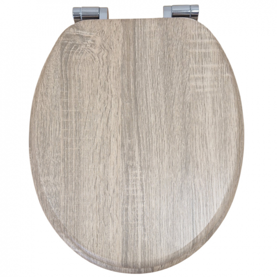 Imex Ceramics Wyndham Soft Close Toilet Seat & Cover Oak S10142-OAK