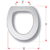 Globo Amica Replacement Toilet Seat Polyester Resin S309P01/D