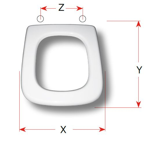 Globo Hellas Replacement Toilet Seat Polyester Resin S341P20