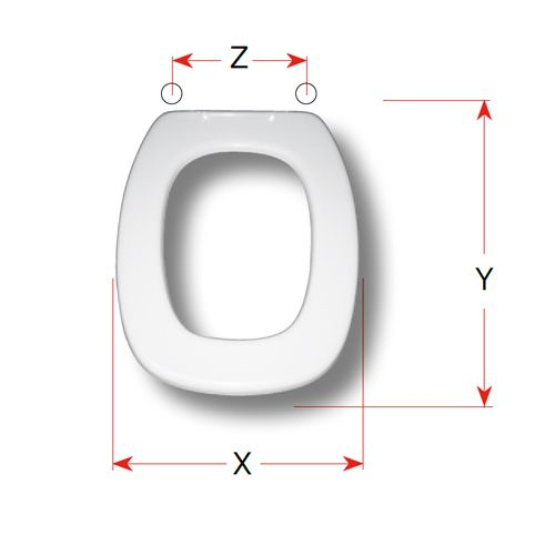Kerasan Brio Replacement Toilet Seat Polyester Resin S331P01