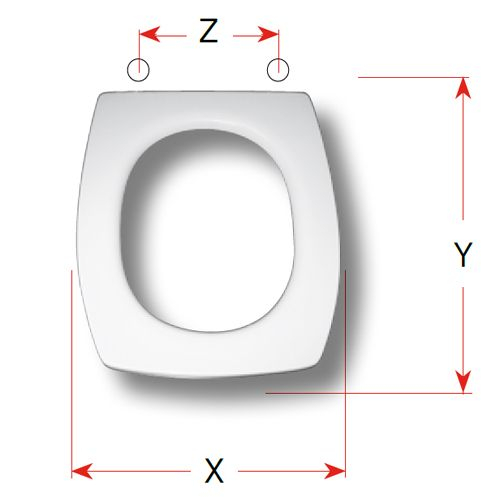 Kerasan Mozia Replacement Toilet Seat Polyester Resin S432P01