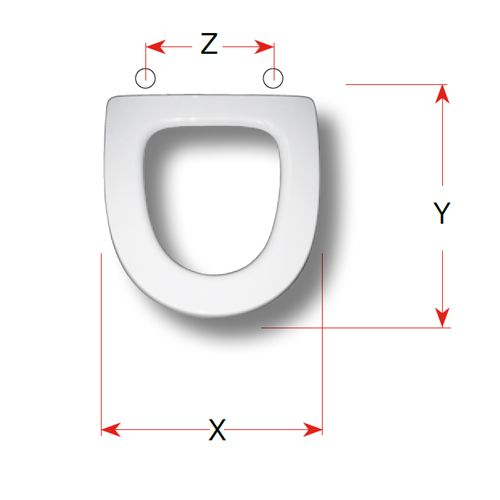 Master Forma Large Replacement Toilet Seat Polyester Resin S382P01