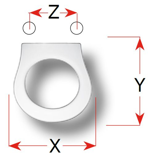 Nic Pixel Replacement Toilet Seat Polyester Resin S454P01
