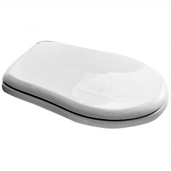 No Code Retro White Toilet Seat & Cover 1090