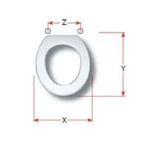 Olympia Merkur Replacement Toilet Seat Polyester Resin S490P49