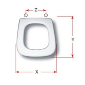 Olympia Top Replacement Toilet Seat Polyester Resin S486P01