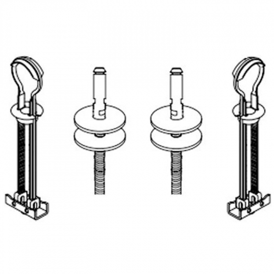 Pressalit 300+ Top Fix Toilet Seat Hinge Set DA6999