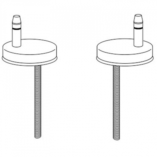 Pressalit 3 684 Universal Flex Top Fix Toilet Seat Hinge Set D77999