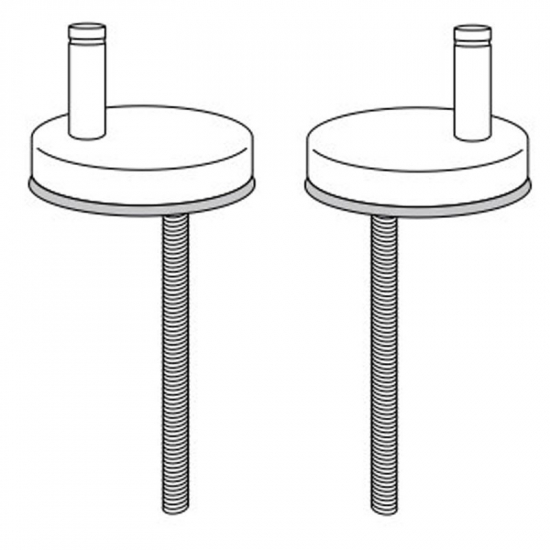 Pressalit Uniflex Top Fix Toilet Seat Hinge Set D38999