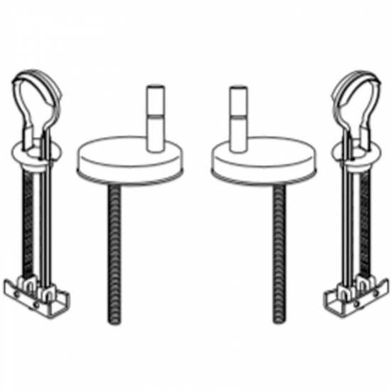 Pressalit Top Fix Toilet Seat Universal Toggle Hinge Set BL6999