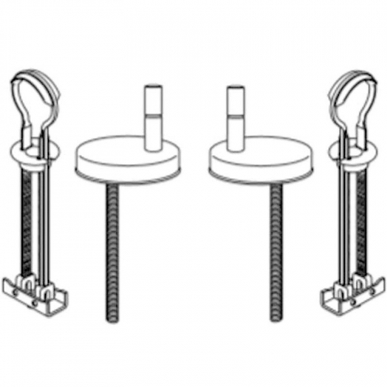 Pressalit Scandinavia Plus 758 Top Fix Toilet Seat Toggle Hinge Set BL6999