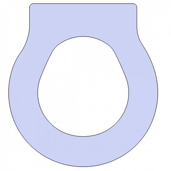 RAK Evolution Replacement Toilet Seat & Cover Standard Close White Lacquered Wood CH-RAK-EVO