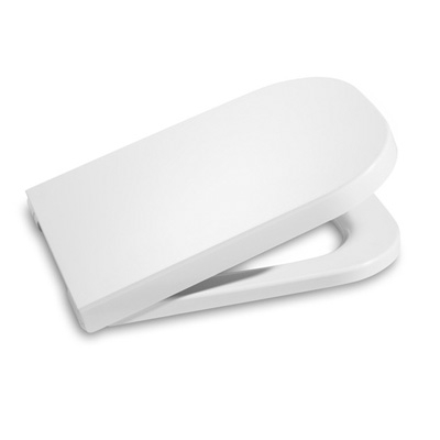 Roca The Gap Square Compact Standard Close Toilet Seat & Cover White 801730004