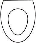 Simas Baritz Solid Wood Replacement Toilet Seat. - Dark Oak