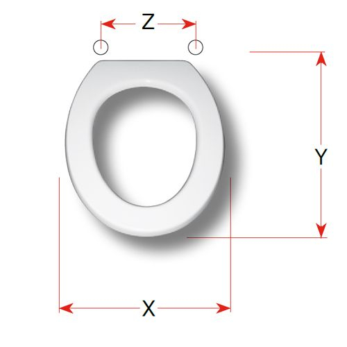 Simas Vaso Infanzia Replacement Toilet Seat & Cover Polyester Resin S445P03