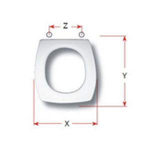 Vavid Bahia Replacement Toilet Seat Polyester Resin S432P02