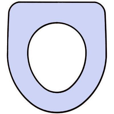 Vernon Tutbury Medina Replacement Toilet Seat & Cover 155mm (Lacquered Wood)
