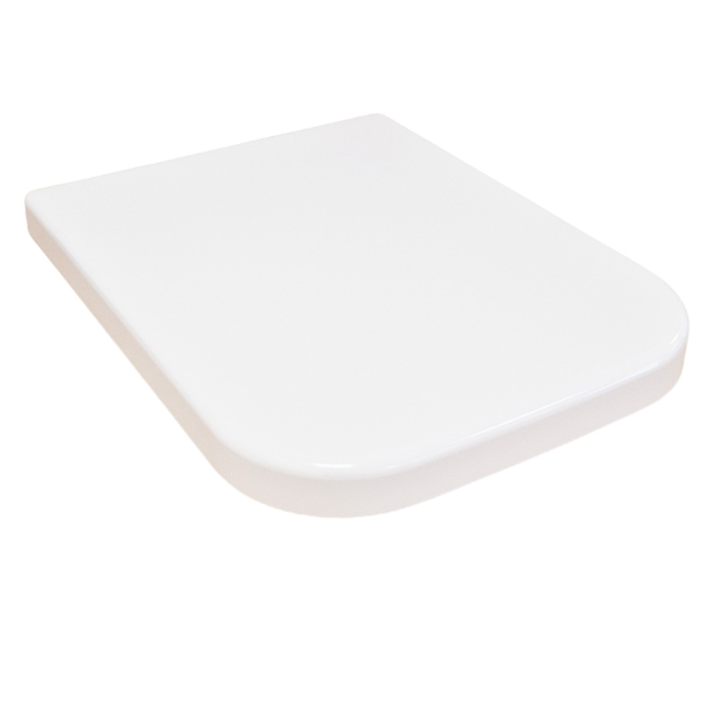 Sapho GSI Sand - Asiento de WC, SoftClose, blanco/cromo MS90C11