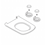 Duravit Durastyle Elongated Vital Toilet Seat Ring Only White 0062510000