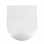 Euroshowers Short D Slimline Soft Close Toilet Seat & Cover White 87510