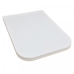 Azzurra Build Thin Soft Close Toilet Seat & Cover White BUI1800/F