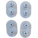 Twyford Avalon/Sola Toilet Seat Buffer Set Grey ZR1022XX