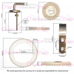 Ideal Standard Tulip/Chloe Toilet Seat Hinge Pack Chrome EV226AA