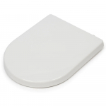 Croydex Hillier Stick N Lock D Shaped Soft Close Quick Release Family Toilet Seat & Cover White WL112322H