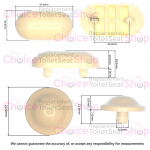 Ideal Standard Linda Toilet Seat & Cover Buffer Set White T217101