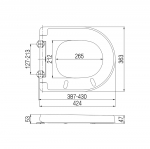 Imex Ceramics Arco Soft Close Compact Quick Release Toilet Seat & Cover White SS1088SC