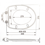 EuroShowers SlimLine Soft Close Toilet Seat & Cover White 89310