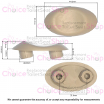 Pressalit Toilet Seat Buffer Single Grey A4024