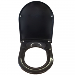 Pressalit 3 Soft Close With Lift Off Top Fixing Toilet Seat & Cover Black 684001-D77999