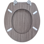 EuroShowers MDF Standard Close Toilet Seat & Cover Dark Beech 82801