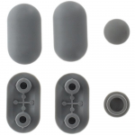 Villeroy & Boch Subway Slim Toilet Seat and Cover Buffer Set Grey 92248600