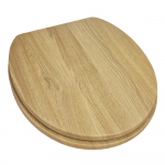 Frontline Edwardian Wood Soft Close Quick Release Toilet Seat & Cover Natural Oak 3000/275