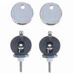 Heritage Bathrooms Soft Close Quick Release Toilet Seat & Cover Dove Grey With Chrome Hinges TSDGR101SSC