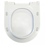 Axa One Evolution Slim Soft Close Quick Release Toilet Seat & Cover White AFS1301