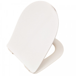FixRite D-Line Thin Middle Fit Soft Close Toilet Seat & Cover White FR128100