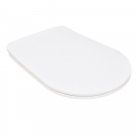 AXA Eva Soft Close Toilet Seat & Cover Gloss White AF8801